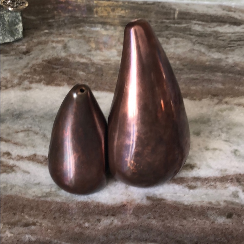 Nambe salt and pepper shakers